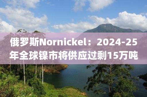 俄罗斯Nornickel：2024-25年全球镍市将供应过剩15万吨