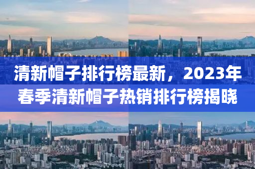 清新帽子排行榜最新，2023年春季清新帽子热销排行榜揭晓