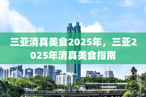 三亚清真美食2025年，三亚2025年清真美食指南