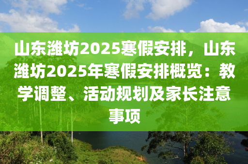 山东潍坊2025寒假安排，山东潍坊2025年寒假安排概览：教学调整、活动规划及家长注意事项