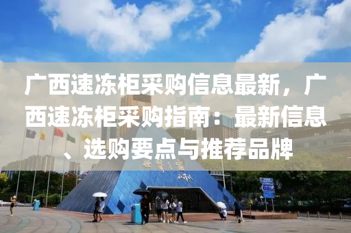 广西速冻柜采购信息最新，广西速冻柜采购指南：最新信息、选购要点与推荐品牌