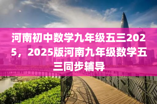 河南初中数学九年级五三2025，2025版河南九年级数学五三同步辅导