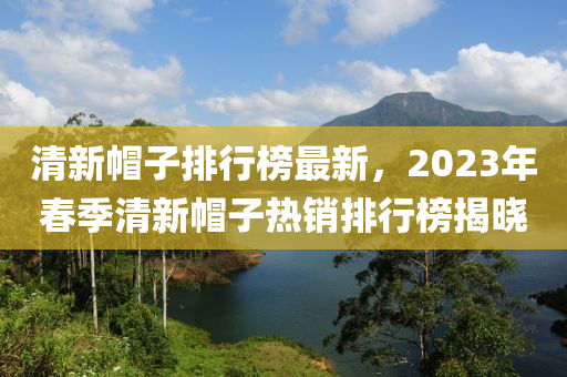 清新帽子排行榜最新，2023年春季清新帽子热销排行榜揭晓