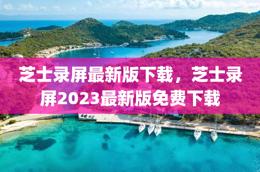 芝士录屏最新版下载，芝士录屏2023最新版免费下载