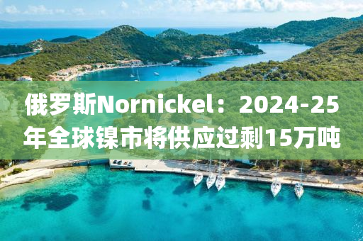 俄罗斯Nornickel：2024-25年全球镍市将供应过剩15万吨