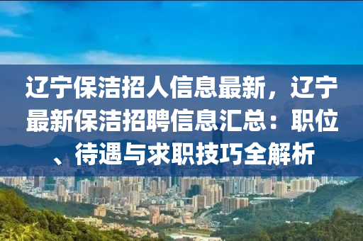 辽宁保洁招人信息最新，辽宁最新保洁招聘信息汇总：职位、待遇与求职技巧全解析