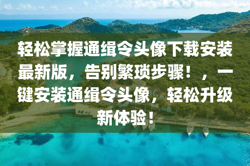 轻松掌握通缉令头像下载安装最新版，告别繁琐步骤！，一键安装通缉令头像，轻松升级新体验！