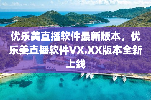 优乐美直播软件最新版本，优乐美直播软件VX.XX版本全新上线