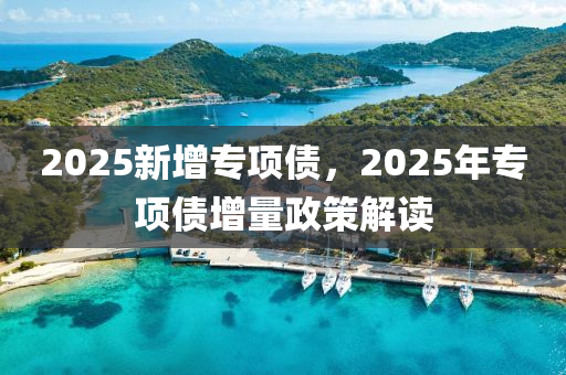 2025新增专项债，2025年专项债增量政策解读