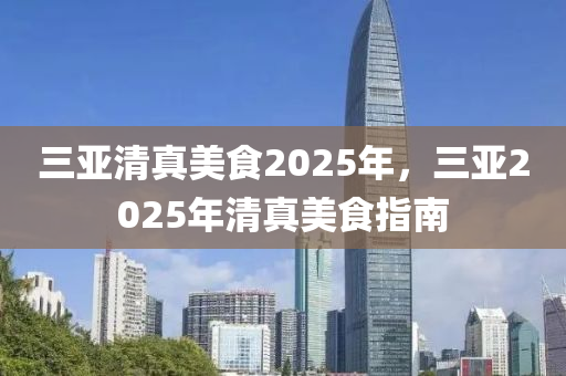 三亚清真美食2025年，三亚2025年清真美食指南