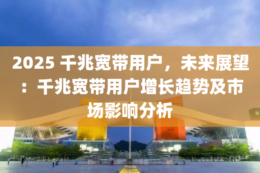 2025 千兆宽带用户，未来展望：千兆宽带用户增长趋势及市场影响分析