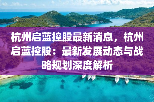 杭州启蓝控股最新消息，杭州启蓝控股：最新发展动态与战略规划深度解析