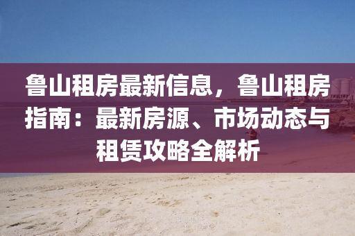 鲁山租房最新信息，鲁山租房指南：最新房源、市场动态与租赁攻略全解析