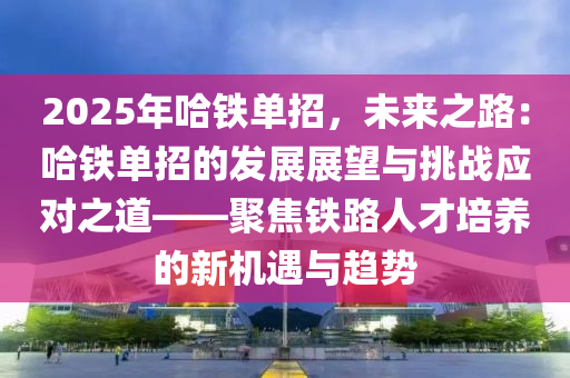 2025年哈铁单招，未来之路：哈铁单招的发展展望与挑战应对之道——聚焦铁路人才培养的新机遇与趋势