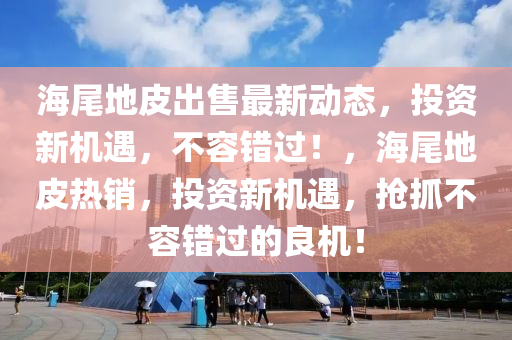 海尾地皮出售最新动态，投资新机遇，不容错过！，海尾地皮热销，投资新机遇，抢抓不容错过的良机！