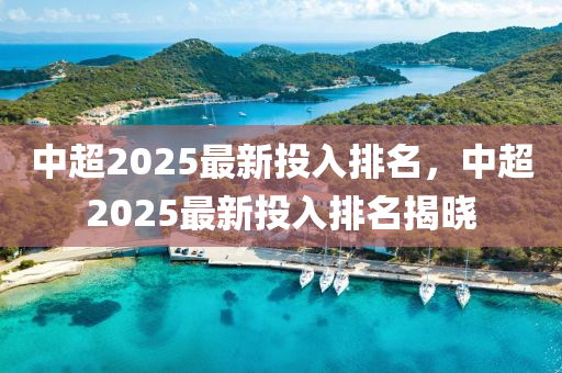 中超2025最新投入排名，中超2025最新投入排名揭晓