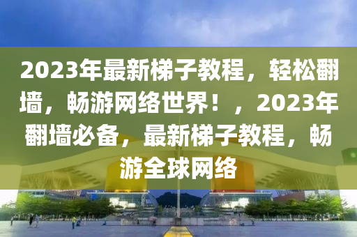 2023年最新梯子教程，轻松翻墙，畅游网络世界！，2023年翻墙必备，最新梯子教程，畅游全球网络