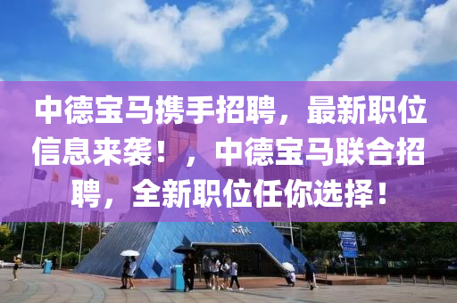 中德宝马携手招聘，最新职位信息来袭！，中德宝马联合招聘，全新职位任你选择！