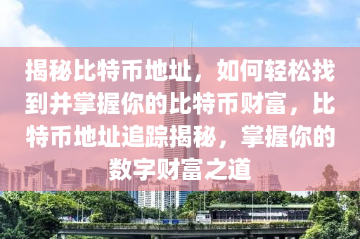 揭秘比特币地址，如何轻松找到并掌握你的比特币财富，比特币地址追踪揭秘，掌握你的数字财富之道