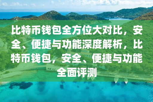 比特币钱包全方位大对比，安全、便捷与功能深度解析，比特币钱包，安全、便捷与功能全面评测