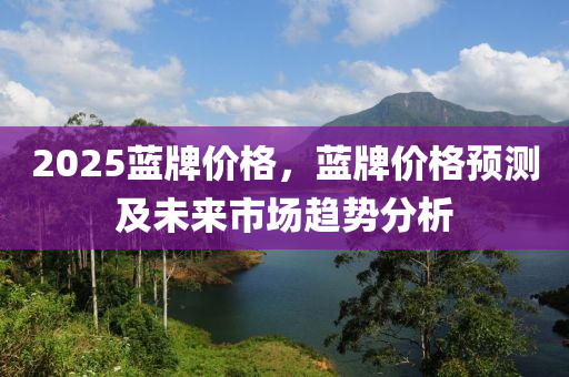 2025蓝牌价格，蓝牌价格预测及未来市场趋势分析