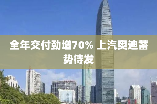 全年交付劲增70% 上汽奥迪蓄势待发