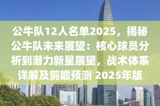 公牛队12人名单2025，揭秘公牛队未来展望：核心球员分析到潜力新星展望，战术体系详解及前瞻预测 2025年版