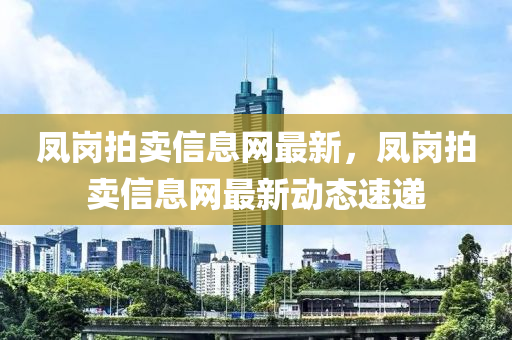 凤岗拍卖信息网最新，凤岗拍卖信息网最新动态速递