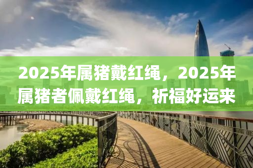 2025年属猪戴红绳，2025年属猪者佩戴红绳，祈福好运来