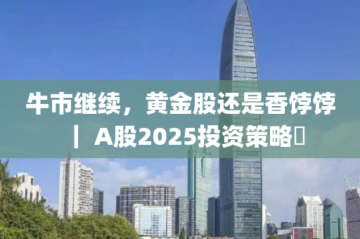 牛市继续，黄金股还是香饽饽｜ A股2025投资策略⑪