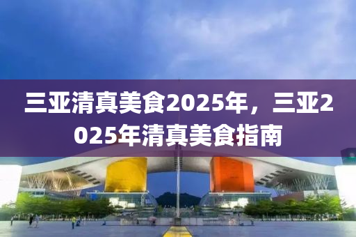 三亚清真美食2025年，三亚2025年清真美食指南