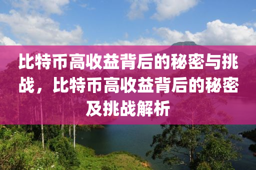 比特币高收益背后的秘密与挑战，比特币高收益背后的秘密及挑战解析