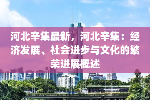 河北辛集最新，河北辛集：经济发展、社会进步与文化的繁荣进展概述