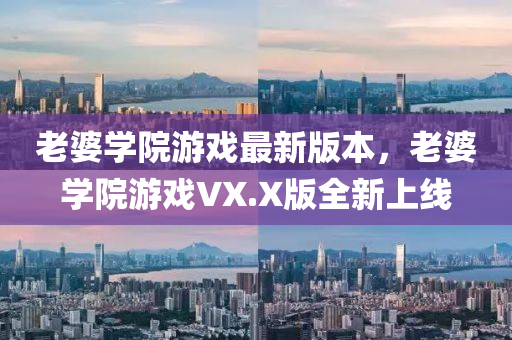 老婆学院游戏最新版本，老婆学院游戏VX.X版全新上线