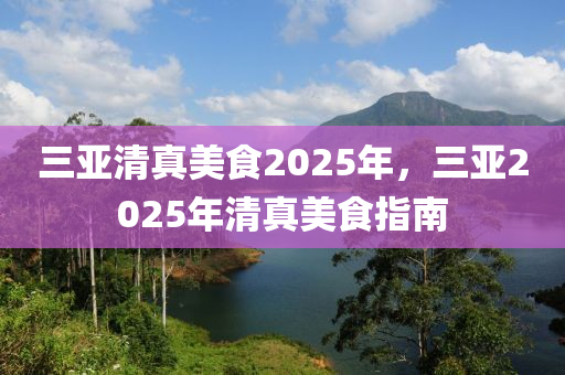 三亚清真美食2025年，三亚2025年清真美食指南