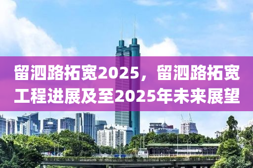 留泗路拓宽2025，留泗路拓宽工程进展及至2025年未来展望