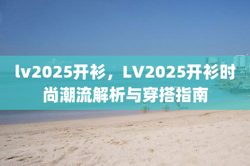 lv2025开衫，LV2025开衫时尚潮流解析与穿搭指南