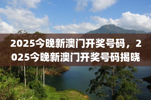 2025今晚新澳门开奖号码，2025今晚新澳门开奖号码揭晓