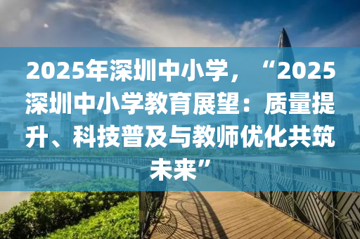 2025年深圳中小学，“2025深圳中小学教育展望：质量提升、科技普及与教师优化共筑未来”