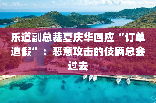 乐道副总裁夏庆华回应“订单造假”：恶意攻击的伎俩总会过去