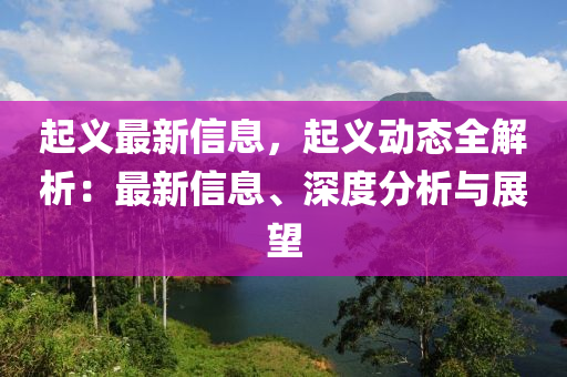 起义最新信息，起义动态全解析：最新信息、深度分析与展望