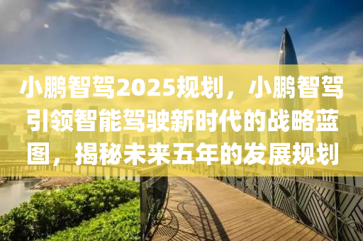 小鹏智驾2025规划，小鹏智驾引领智能驾驶新时代的战略蓝图，揭秘未来五年的发展规划