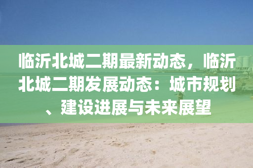 临沂北城二期最新动态，临沂北城二期发展动态：城市规划、建设进展与未来展望