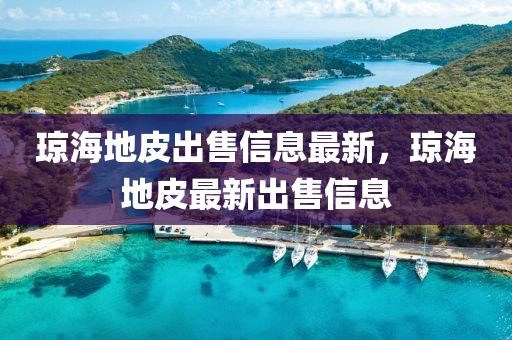 琼海地皮出售信息最新，琼海地皮最新出售信息