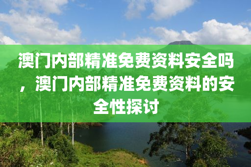 澳门内部精准免费资料安全吗，澳门内部精准免费资料的安全性探讨