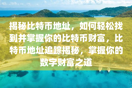 揭秘比特币地址，如何轻松找到并掌握你的比特币财富，比特币地址追踪揭秘，掌握你的数字财富之道