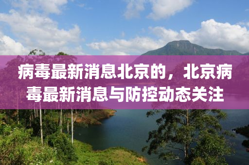 病毒最新消息北京的，北京病毒最新消息与防控动态关注