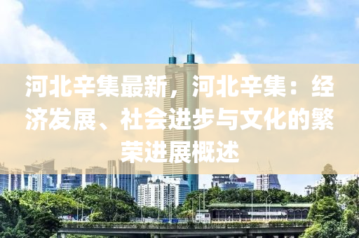 河北辛集最新，河北辛集：经济发展、社会进步与文化的繁荣进展概述