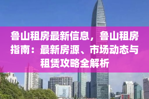 鲁山租房最新信息，鲁山租房指南：最新房源、市场动态与租赁攻略全解析