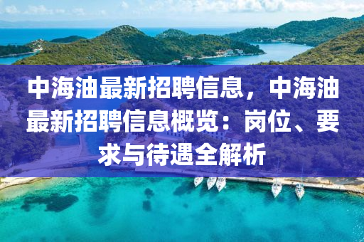 中海油最新招聘信息，中海油最新招聘信息概览：岗位、要求与待遇全解析